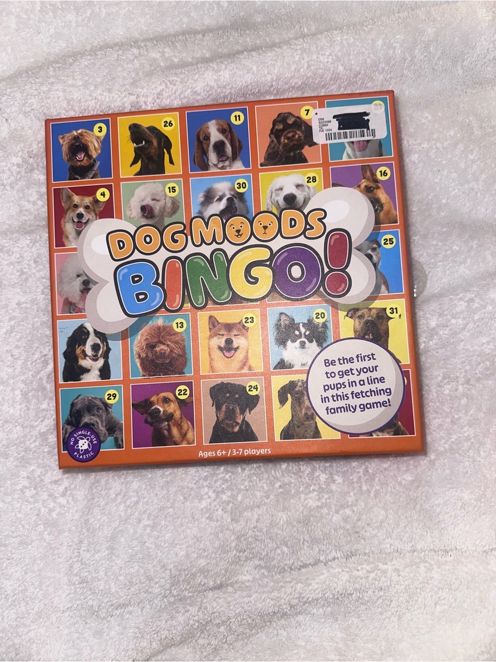 Bingo! Family Dog Game - Colorful Orange Box